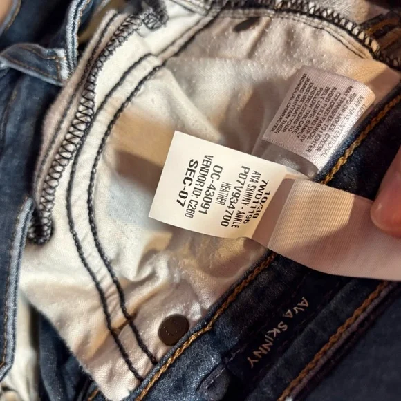 Lucky Brand Ava Straight Ankle Blue Jeans - Picture 7 of 8